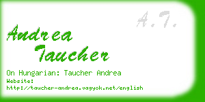 andrea taucher business card